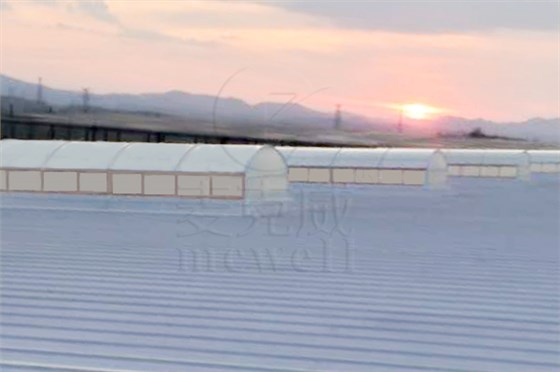 廣東側開式圓拱形電動采光排煙天窗